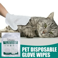 Čiste maramice Ne ispiranje deodorizirajuće rukavice za pse i mačke lagano uklonite prljavštinu mirisa za oči uši šape za lice i guzu