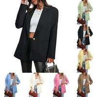 Ženska dugačka bluira odijelo Tanke dame kaput formalne jakne Slim plus veličina M-3XL