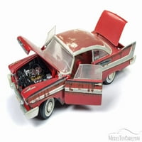 Plymouth Fury, Crvena W Rust - Auto World Awsy - Skala Diecast Model Toy Car