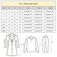 Beppter Plus size S-4XL kornjače za žene za žene Zimski pulover Dame COAT SHERPA TOPS CRNI 4XL