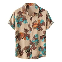 Cathalem Formalna haljina Muška povremena modna majica Hawaii cvjetna peskarska košulja kratkih rukava