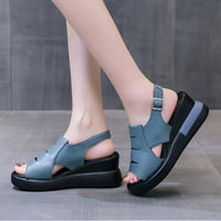 Sandale sa niskim klinom za žene, sandale za žene Dressing Summer Summe Sandale Ljeto Udobne platforme