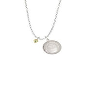 Delight nakit Goldtone Mini decembar - Tealni kristalno srce u svetu Vi ste ogrlica za majku