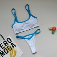 Tawop podudaranje kupaćih odijela za parove žene seksi solidna dva plaža bikini kupaći kostim nebo plave