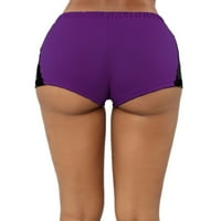 Ocivier Sports High Hlače Yoga Ženski uski struk čipke Elastične gamaše kratke casual hlače joga kratke