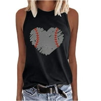Baseball mam tenkovi za žene bez rukava o vratu majice ljetno slovo Ispis bluza za bluzu Majčin dan