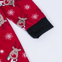 Hirigin božićna porodica pidžama jednodijelna mama tata dječja jelena hoodie rhoper