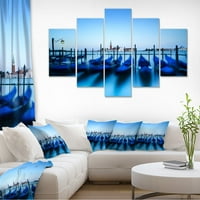 Art DesimanArt Venecija gondola na plavom suncu Extra Veliki morska platna umetnost u Art In. Visoki - ploče jednaki paneli