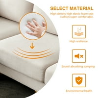 Kabrioletni presjek kauč sa udobnim baš sa jastucima, kauč u obliku slova L Moderna pamučna tkanina