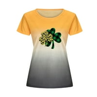 Žene grafički vrhovi sv. Patrika, gradijentne majice, ženske majice, ženske majice, majice za žene plus