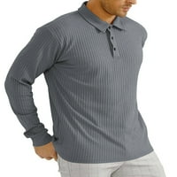 Noin mun polo majica reverl vrat dugih rukava bluza s dugim rukavima mens regularni fit majica dugme