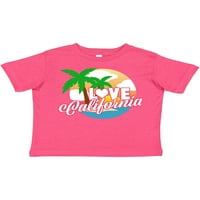 Inktastic Volim Kaliforniju sa ocean-om i palminim drvećem poklon dječaka majica ili majica mališana