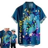 Anime Blue Lock Kratki rukav Grafikon 3D Print T Majica Muška majica, Majica Muškarci