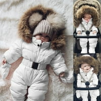 Tenjioio Baby Boy Devojci'Soft pamučne čišćenja zimska novorođenčad jakne sa kapuljačom sa kapuljačom
