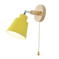 Dekorativne moderne prilagodljive zidne svjetiljke za lagano učvršćivanje za unutarnju spavaću sobu noćni diode dnevni boravak i kućni hodnik blagovaonica - žuta