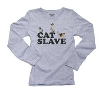 Umazazna mačka slave mačja silueta grafička majica dugih rukava