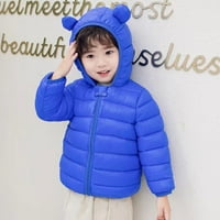 Godderr dječji toddler s kapuljačom s kapuljačom kaputi 9m-5y pamučna odjeća s medvjeđem ušima od pamučne