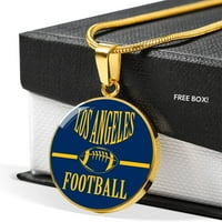 Los Angeles Circle Privjesni fudbalske ogrlice od nehrđajućeg čelika ili 18K zlato 18-22