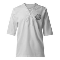 Modne marke Muške majice Ležerne prilike s dugim rukavima Novi dolasci Henley opušteni fit pulover poklon