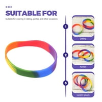 Rainbow LGBT ponosna narukvica personalizirani ručni narukvicu silikonske ponose