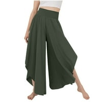 Ženske hlače Žene široke pantalone za noge Visoko struk joga hlače hipi hlače Boho Beach Plus size Palazzo