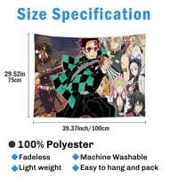 Demon Slayer tapiserija Anime Tapisestry crtani postera pozadina za tapiserija zid vešanja za dnevni