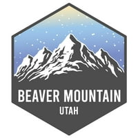 Beaver Mountain Utah Ski Avanture Suvenir Vinil naljepnica za naljepnicu