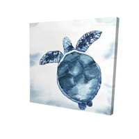 Vodena ploča Plava kornjača - Ispis na platnu
