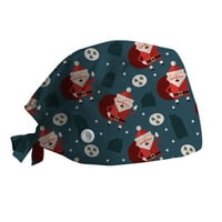 Turbanovi šešir za žene Glave zamotavanje Podesivi božićni ispis slobodno vrijeme Yashmak Stilt-EAR