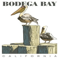 Bay Bay, Kalifornija, Pelikan i piling, ikona