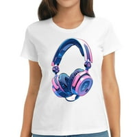Crtani headsete Hip Hop Funny Gamer Poklon Ženska modna majica sa jedinstvenim grafičkim dizajnom -
