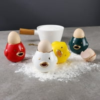 Kiskick Lijep crtić pileća keramika jaje bijeli separator žumankovacki razdjelnik - kuhinjski alat za odvajanje jaja
