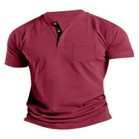 Neilla muški ljetni vrhovi V izrez Polo majica Solid Color T majice Muškarci Ležerne majica Kratki rukav