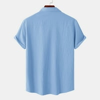 Yunmic Muška majica za čišćenje muškaraca gradijent dugih rukava Slim Fit majica casual workout atletski