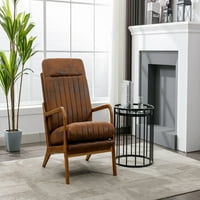 Sredinom veka Moderna fotelja sa jastukom od struka, drvene okvir naglasak, stolica za dnevnu sobu,