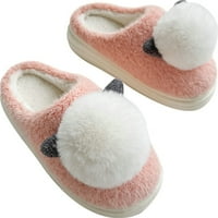 Cocopeaunt Women Fluffy Fau Fur Cosy House Papuče Moda Cute Furry Bunny Ball TOP unutarnji kućni cipele