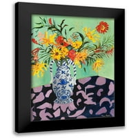 Ramos, Nina Crni moderni uokvireni muzej umjetnički print pod nazivom - cvjeta u sunčanom IV