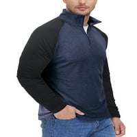 Zodanni muški duksevi s dugim rukavima pulover Redovna fit dukserica Atletska majica Sports Top Royal