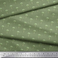 Soimoi zelena pamučna kambrična tkaninska tkanina od lišća ispis tkanine sa dvorištem širom
