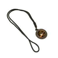 Privjesak ogrlica okrugli obrtni obrt Cvjetni oblik Nakit za poklon trošenje stila B