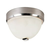 Trans Globe rasvjeta LED-10-svijetla okrugla LED FLUSH stropne učvršćivanje sa smrznutom nijansom