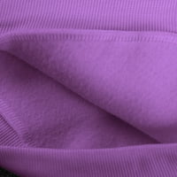 Aaimomet ženski duksevi Pulover Ženske kapuljače Tunike V Vrat Casual Swing Pulover Dugi duks bijeli