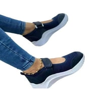 Sanviglor Dame Mary Jane gležnjače paneleke kline casual cipele Sportska platforma Lagana šetnja cipelama