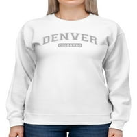 Denver Colorado. Ženska dukserica, ženska 4x-velika