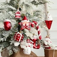 Benafini Christmas Candy Cane Dekoracija Cane Craft Privjesak za odmor Priključci za odmor