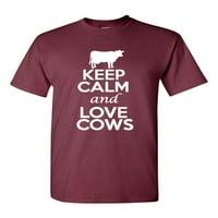 Držite mirne i ljubavne krave Ljubitelji životinja ujedinjeva za odrasle majica Tee
