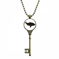 Streamline Shark Fierce Fish Key ogrlice Privjesak ukrašen lanac