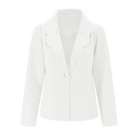SNGXGN Womens Blazer jakne s dugim rukavima Jedno radno mjesto Blazer jakne Blazers za žene Business