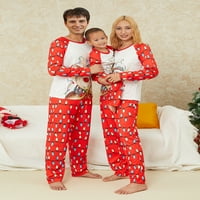 Porodica koja odgovara božićnim jelenima otisnuta pidžama set tata mama djeca za spavanje za spavanje