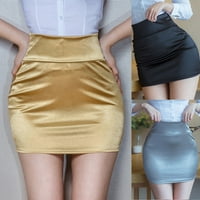 Ženska Silky s kratka suknja obična rastezanje bodycon paketa Hip suknja Clupwear